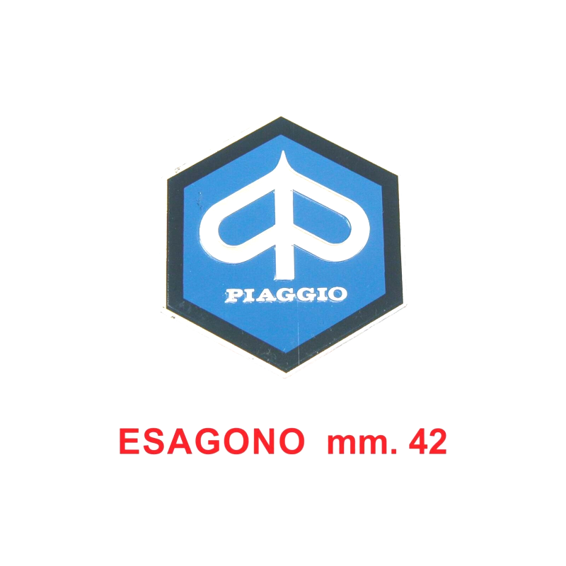 STEMMA ESAGONALE DIAMETRO 42 MM PER PIAGGIO BOXER 1 BOXER 2