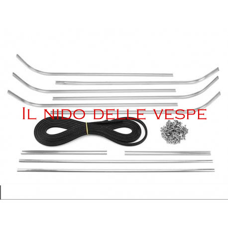 SERIE PROFILI PEDANA COMPLETI PER VESPA 125 VNA 1957 1°SERIE