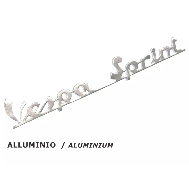 TARGHETTA POSTERIORE IN ALLUMINIO VESPA SPRINT PER VESPA 150 SPRINT VLB1T