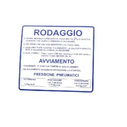 ADESIVO RODAGGIO COLORE BLU VESPA 50 SS,90 SS