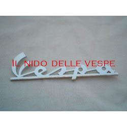 TARGHETTA ANTERIORE VESPA IN ALLUMINO PER VESPA 125 VNB6T INTERASSE 120MM