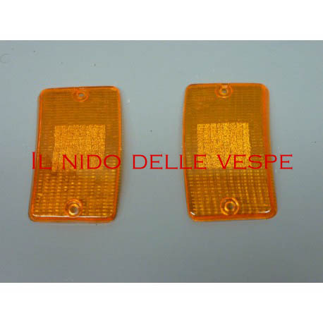 COPPIA VETRI FRECCE ANTERIORI PER VESPA PK 50-125 XL,RUSH,PLURIM