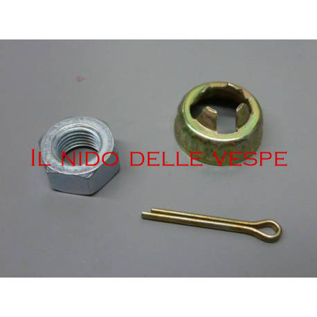 KIT DADO,COPIGLIA ,GABBIA RUOTA ANTERIORE VESPA PX ARCOBALENO