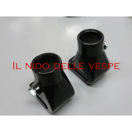 COPPIA PIEDINI CAVALLETTO IN ALLUMINIO NERO DIAM FORO 20  PER VE