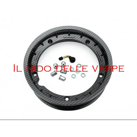 CERCHIO VESPA COMPL 10 GL - PX - ET3 TUBELESS CARBONIO"