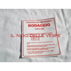 ADESIVO RODAGGIO 4 MARCE 5%PER VESPA GS 160,SS 180