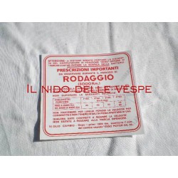 ADESIVO RODAGGIO 4 MARCE 6% PER VESPA GS 150 VS 1-5T