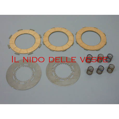 KIT COMPLETO DISCHI +DISCHI ACCIAIO+ MOLLE PER VESPA GS 150,GS 1