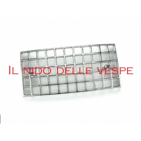 FRECCE VESPA KIT ANTERIORE 2 PZ PX GRIGLIE DI PROTEZIONE IN PLASTICA CROMATO IN MOPLEN