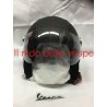 CASCO BLACK RIVESTITO IN ECOPELLE CON VISIERA