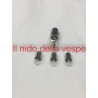 KIT SERIE DI 4 LAMPADINE 6 VOLT ANT E POST PER VESPA ET3 , PRIMAVERA 2' SERIE, SPRINT VELOCE , GTR,TS ,RALLY 180-200