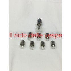 KIT SERIE DI 4 LAMPADINE 6 VOLT ANT E POST PER VESPA PX 1' SERIE, ARCOBALENO CON FRECCE ARANCIO