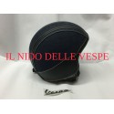 CASCO JEANS RIPORTI NERI RIVESTITO IN ECOPELLE OMOLOGATO