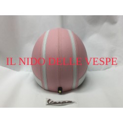 CASCO GIRL RIVESTITO IN PELLE OMOLOGATO