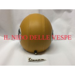 CASCO RIVESTITO IN ECOPELLE GIALLO