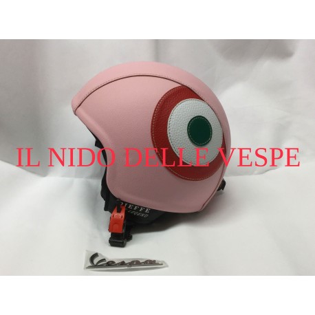 CASCO PINK RIVESTITO IN ECOPELLE ROSA