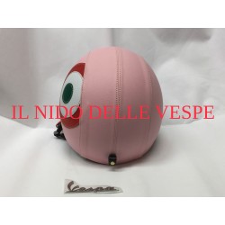 CASCO PINK RIVESTITO IN ECOPELLE ROSA