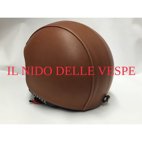 CASCO CUOIO CHIARO RIVESTITO IN ECOPELLE