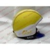 casco ciao rivestito ecopelle giallo e bianco