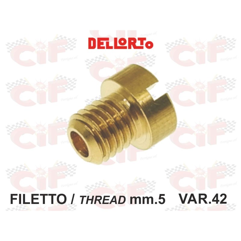 GETTO VAR.42 TIPO PICCOLO FILETTO mm. 5 X CARBURATORI PIAGGIO CIAO SI BRAVO BOXER