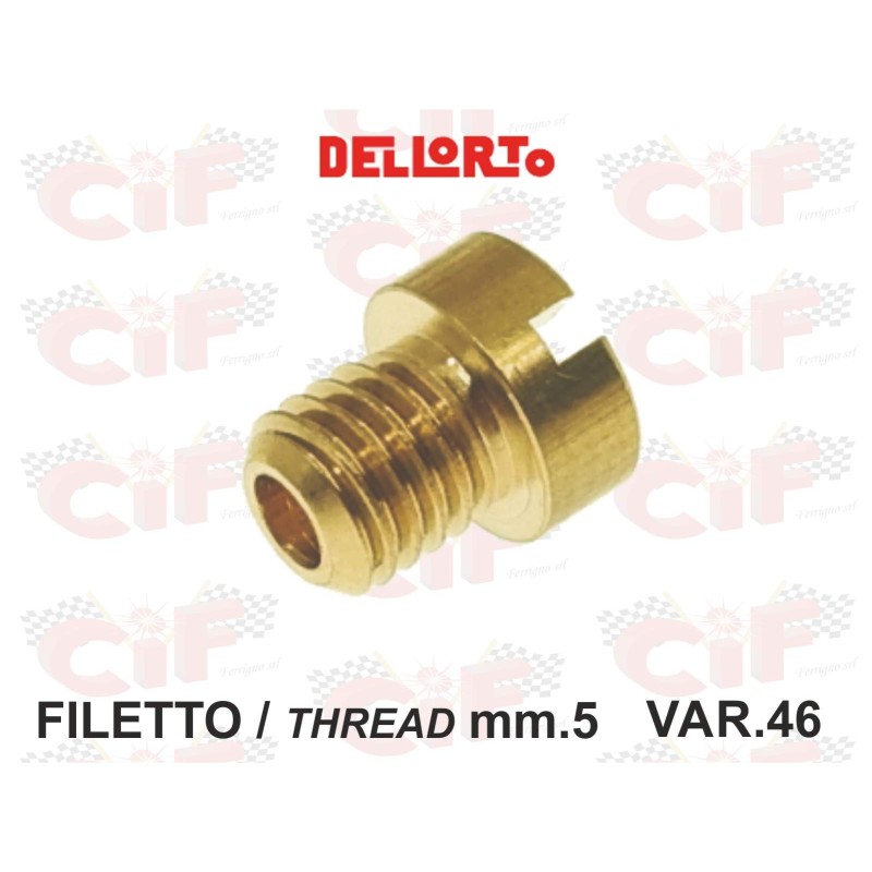 GETTO VAR.46 TIPO PICCOLO FILETTO mm. 5 X CARBURATORI PIAGGIO CIAO SI BRAVO BOXER