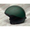 casco ciao rivestito ecopelle verde e nero