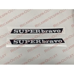 adesivo SUPERBRAVO coppia per fiancatine fianchetto Piaggio SUPERBRAVO dx + sx_