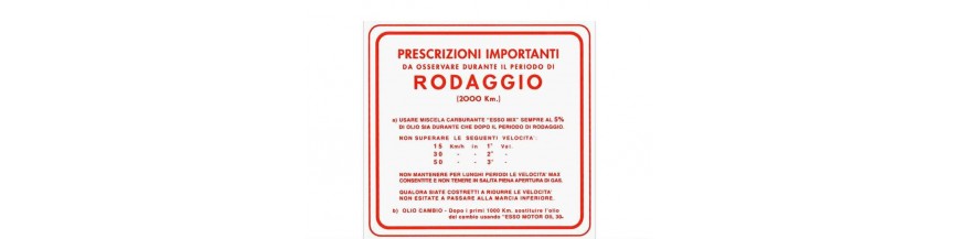 Adesivi rodaggio